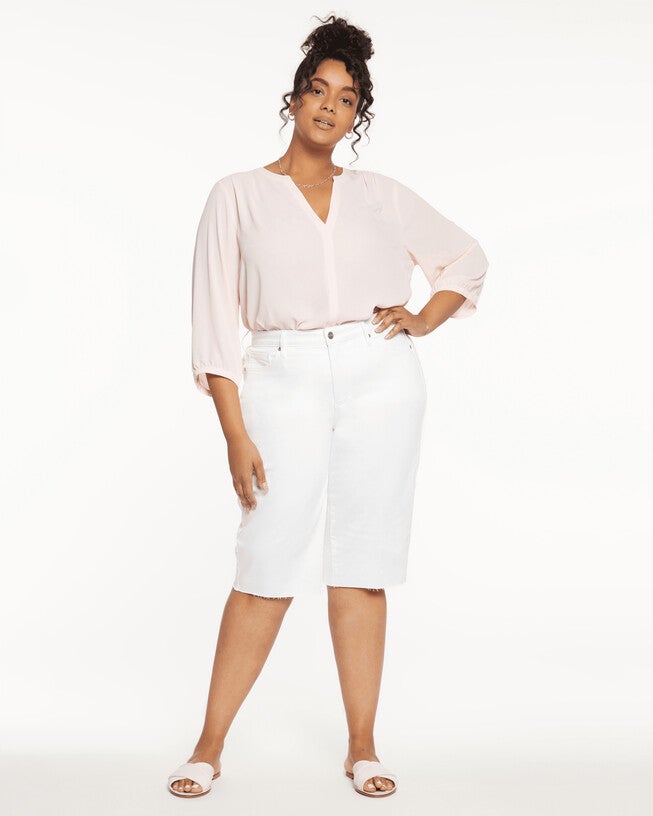 Kristie 80'S Bermuda, Optic White / White, hi-res image number 0