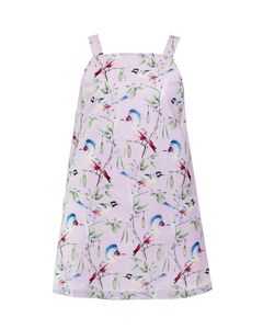 Bird Printed Mini Dress