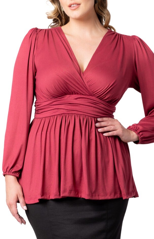 Leah Long Sleeve Tunic Top, , alternate image number null