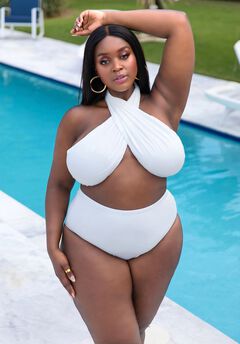 Island Babe Wrap Halter Swim Top