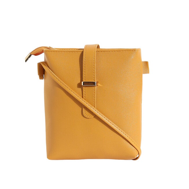 Haute Sauce Women's Structured Sling Bag, Yellow / Yellow, hi-res image number null