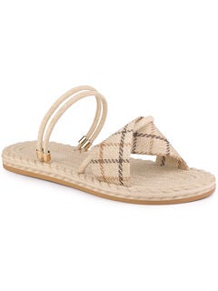 Cross Strap Slip On Summer Flat Sandals
