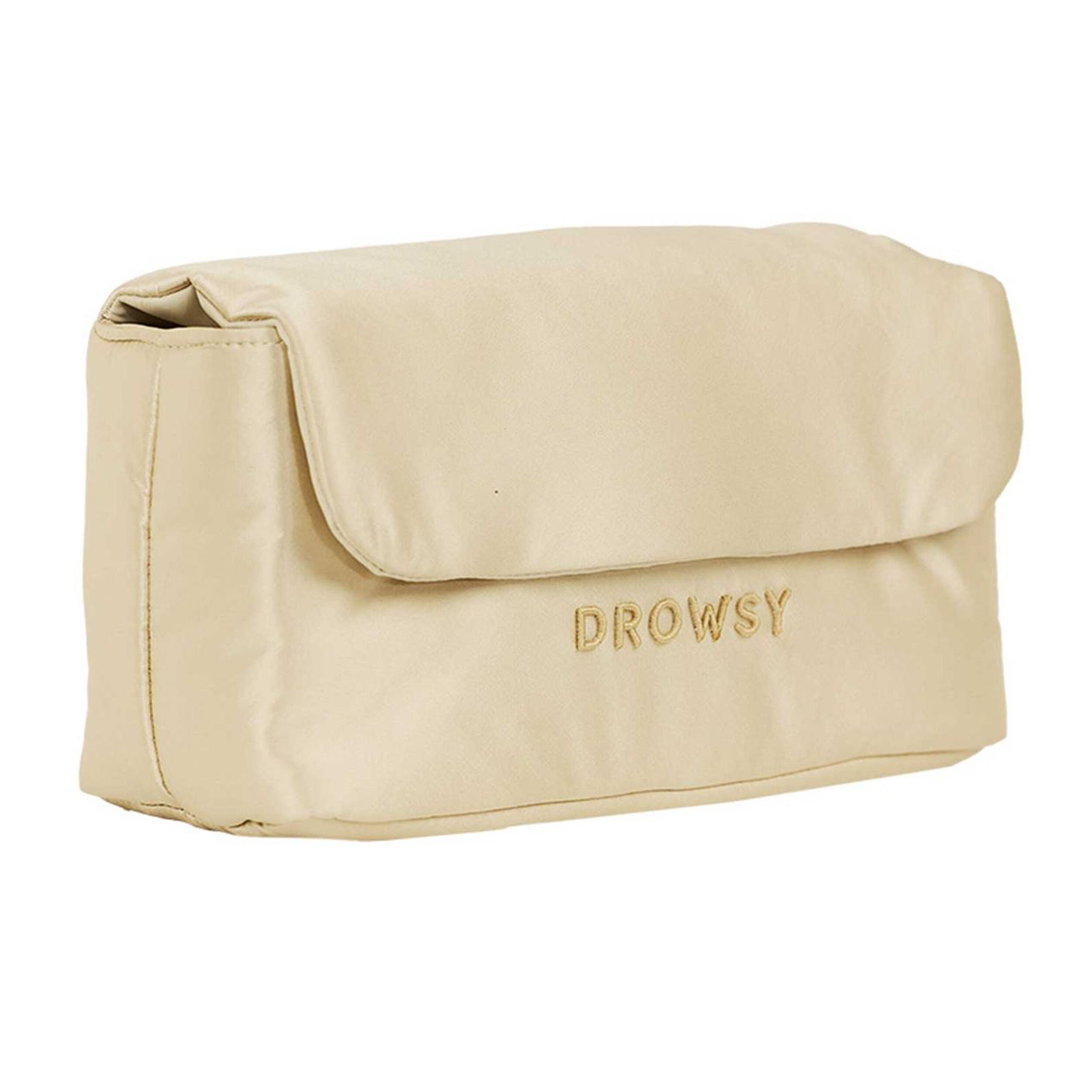 Silk Necessaire Bag, Dusty Gold / Gold, hi-res image number 0