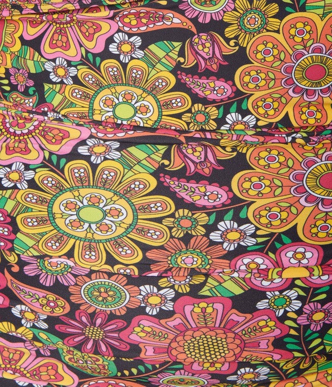 Unique Vintage Kaleidoscope Floral Pismo Romper Swimsuit, , alternate image number 5