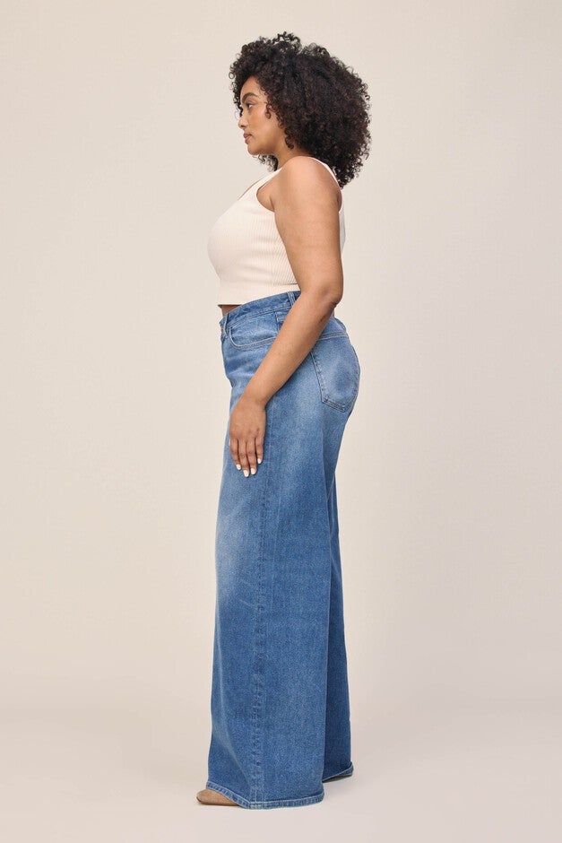 NCE PLUS - WIDE LEG JEANS | WESTSIDE, WESTSIDE / Dark Wash, alternate image number 1