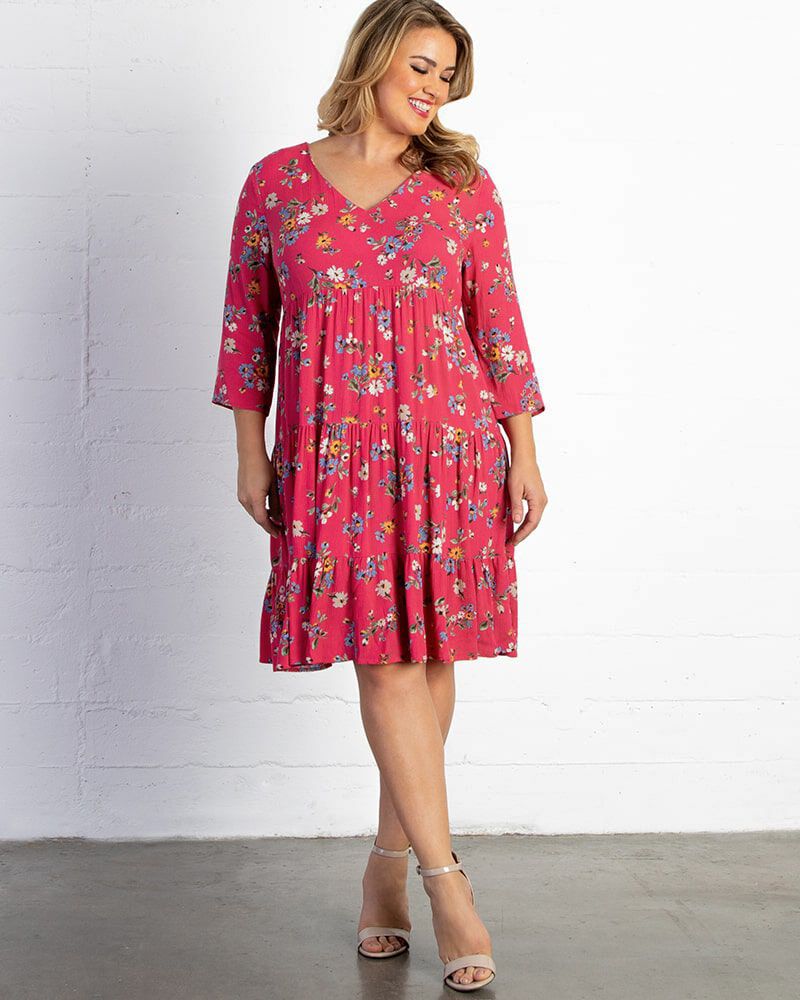 Issy Tiered Tunic Dress, , alternate image number 8