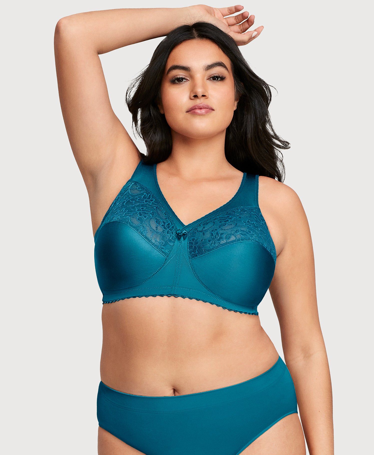 MagicLift Original Support Bra, Dark Teal / Turquoise, alternate image number 2