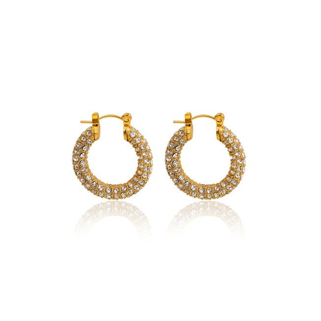 PARIS HOOP EARRINGS, GOLD / Gold, hi-res image number 0
