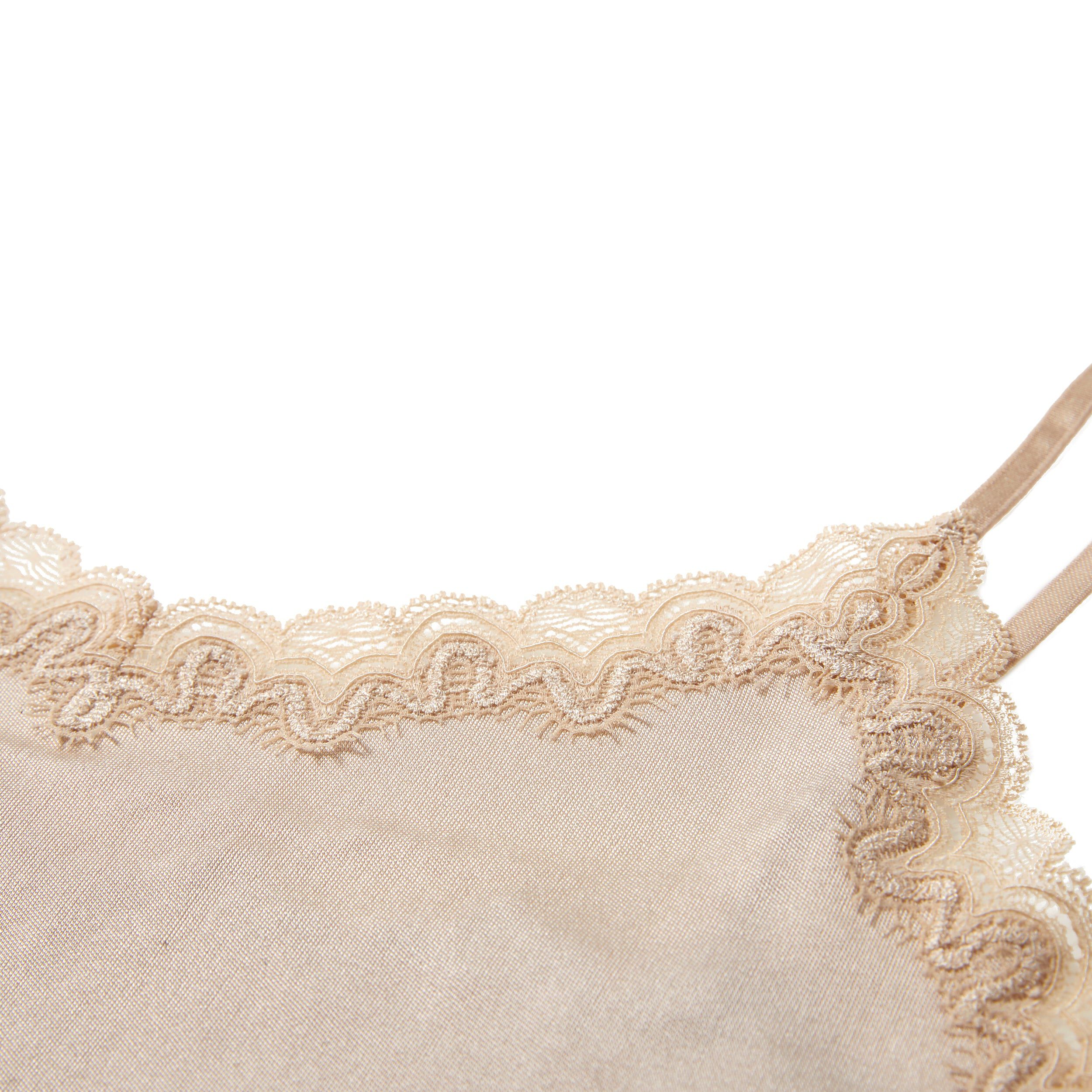 Soft Silk Camisole, Smoke Grey / Cream, alternate image number 1