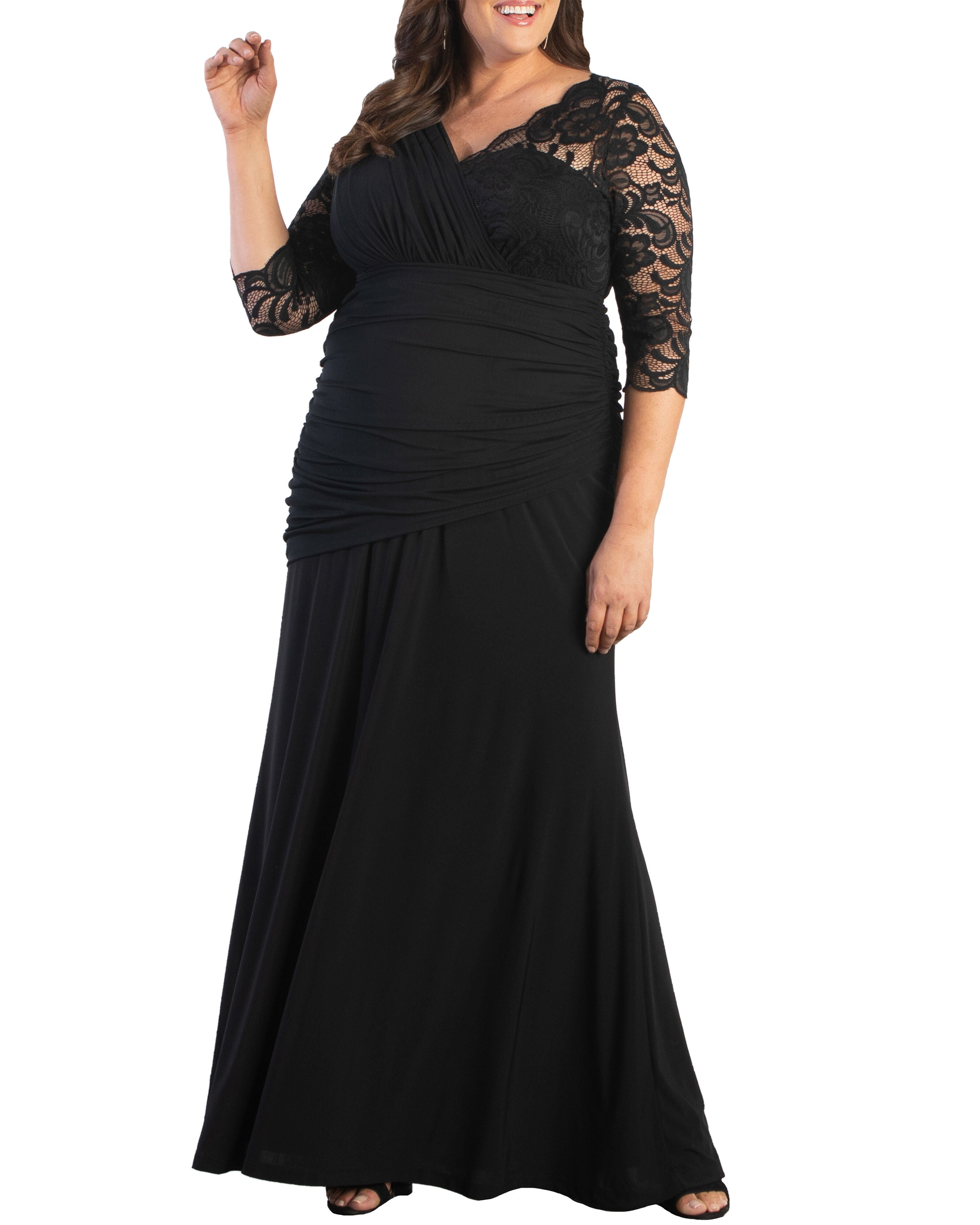 Soiree Evening Gown, ONYX / Black, alternate image number 3