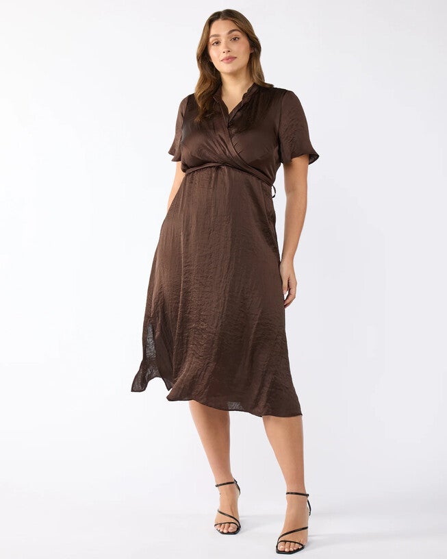 Mirage Oasis Dress, Chocolate / Brown, alternate image number null