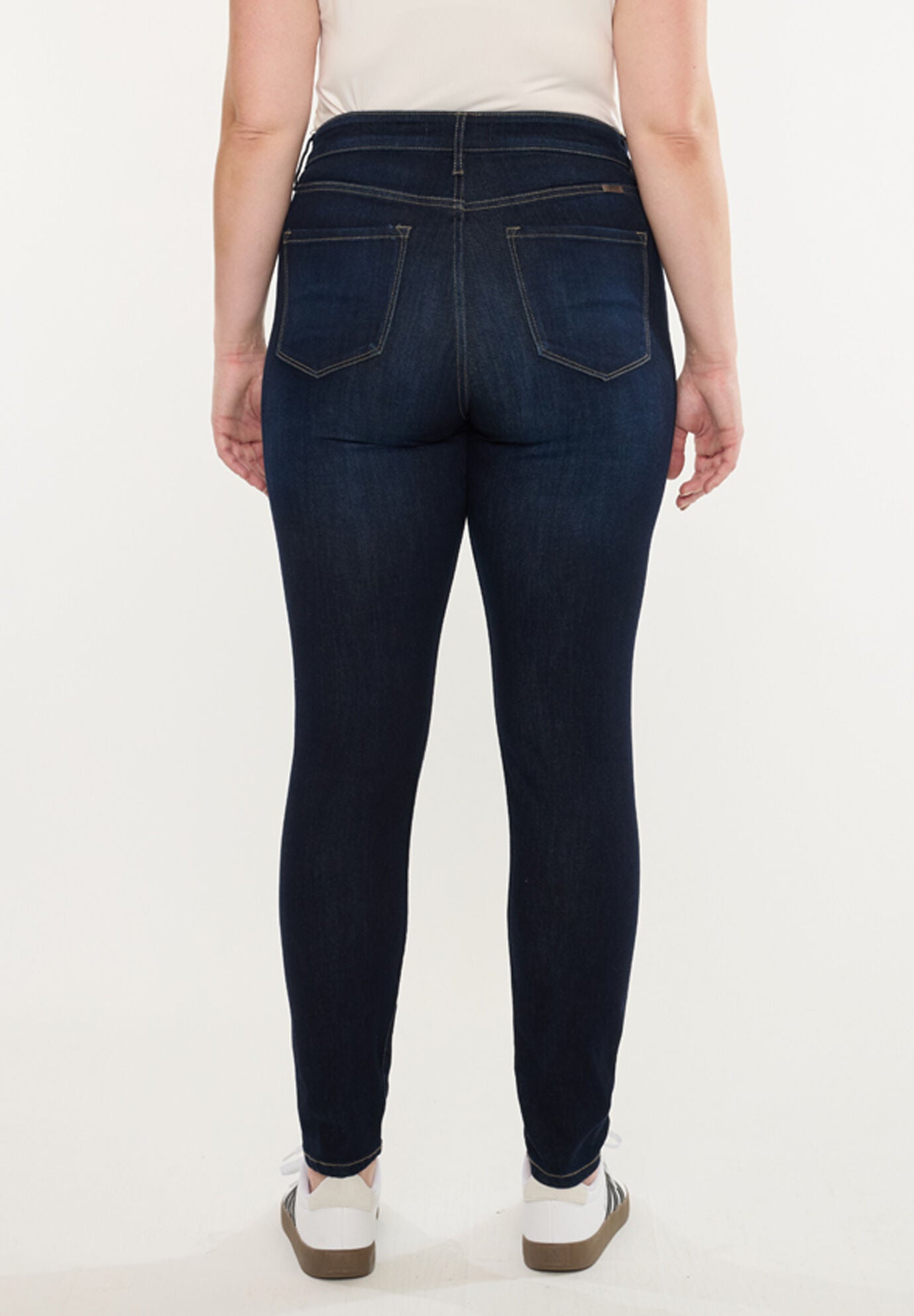 Felicity Ultra High Rise Super Skinny (Plus Size), Dark Wash / Dark Wash, alternate image number 5