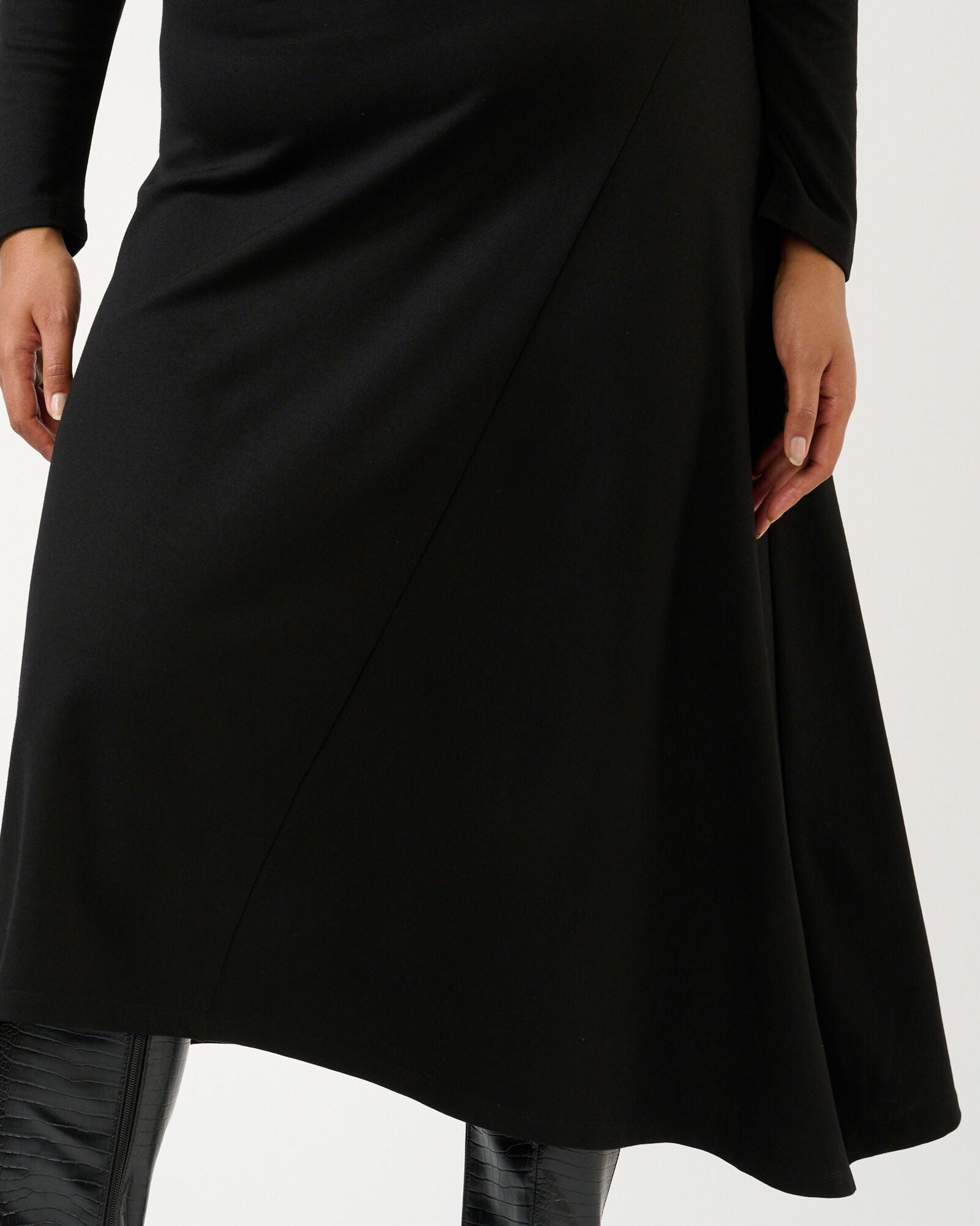 Abagail High Neck Dress, Black / Black, alternate image number 4