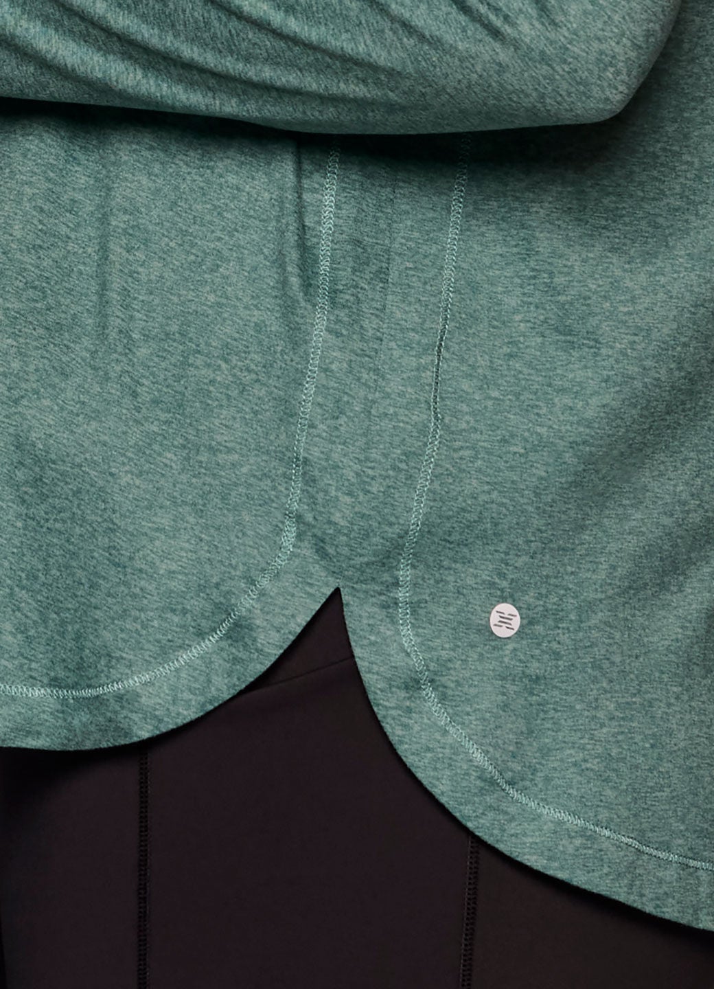 Studio Breathe Super Soft Hoodie Tunic, Arctic / Light Green, alternate image number 3