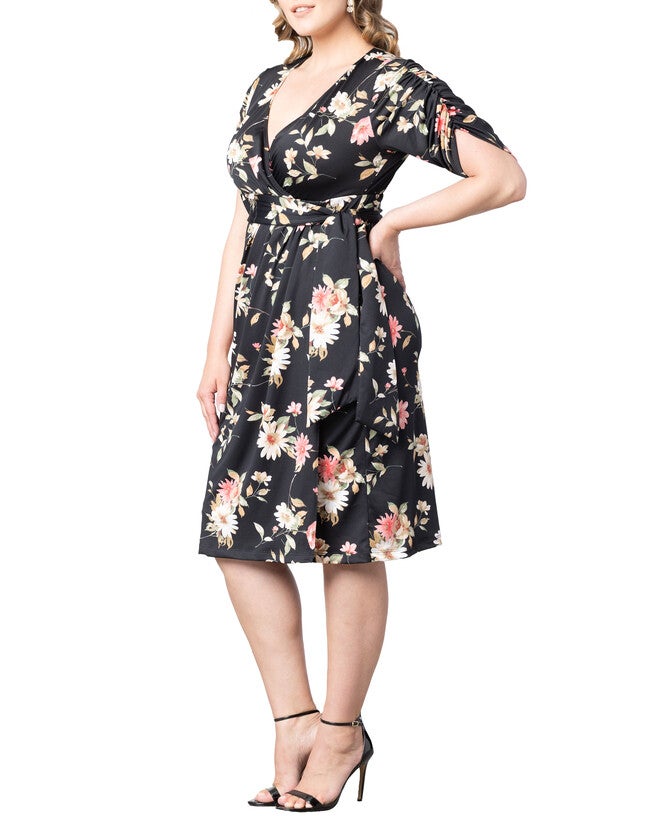 Eden Faux Wrap Dress, , alternate image number 7