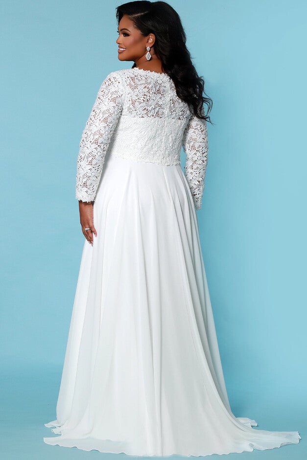 Joy Wedding Dress, Ivory / Ivory, alternate image number 1