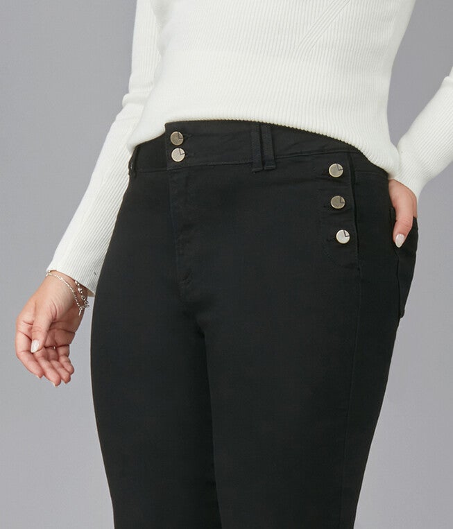 Women's ALICE-ONYX High Rise Flare Jeans, Onyx / Black, alternate image number 1