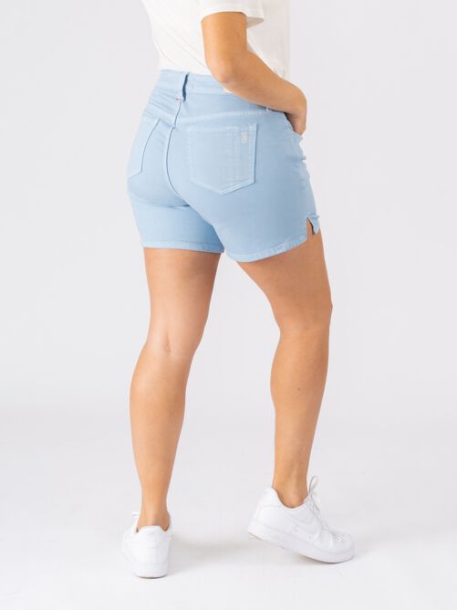 Baylee Side Vent Shorts, CERULEAN / Light Blue, alternate image number 1
