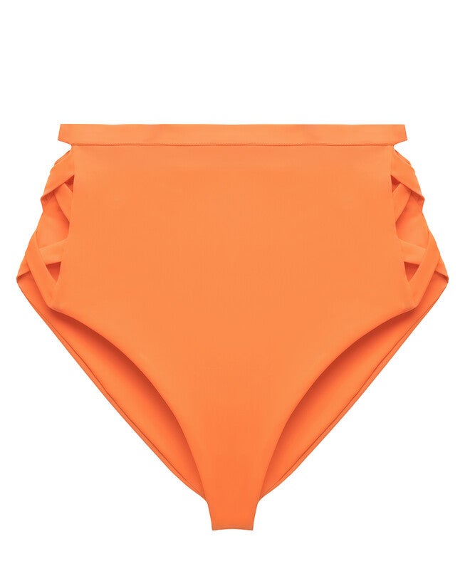 Side Cut-Out Bikini Bottom, Orange / Orange, hi-res image number 0