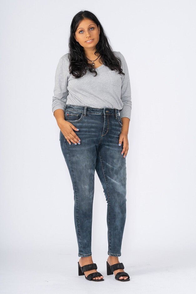 High Rise Ankle Skinny - Emory, EMORY / Dark Wash, hi-res image number 0