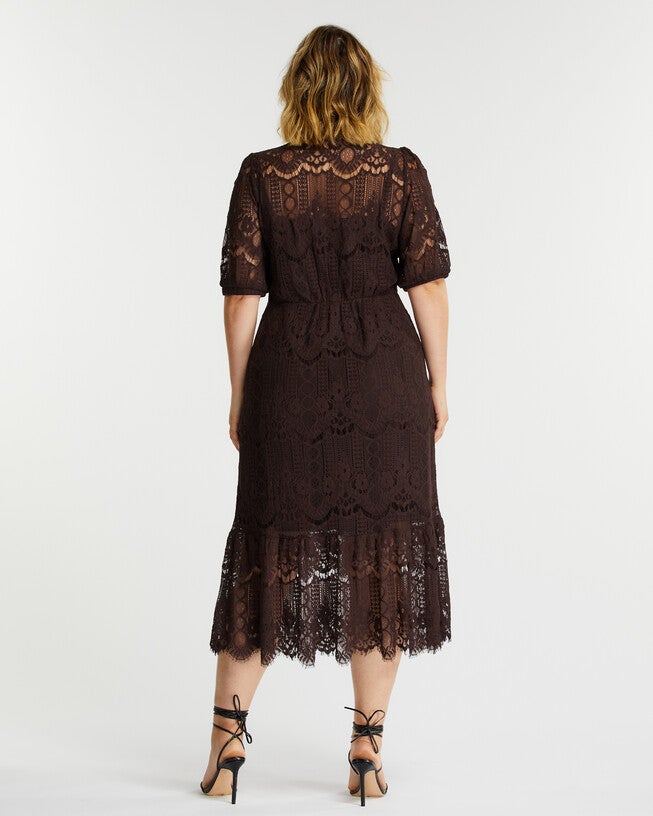 Lucca Dress, Chocolate / Brown, alternate image number 3