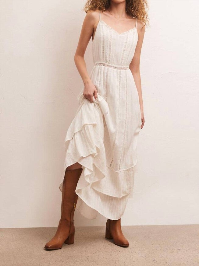 ROSE MAXI DRESS IN WHITE, White / White, hi-res image number null