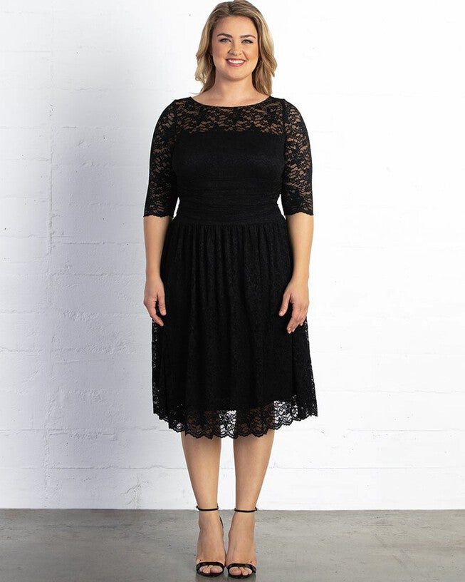 Luna Lace Dress, ONYX / Black, alternate image number 1
