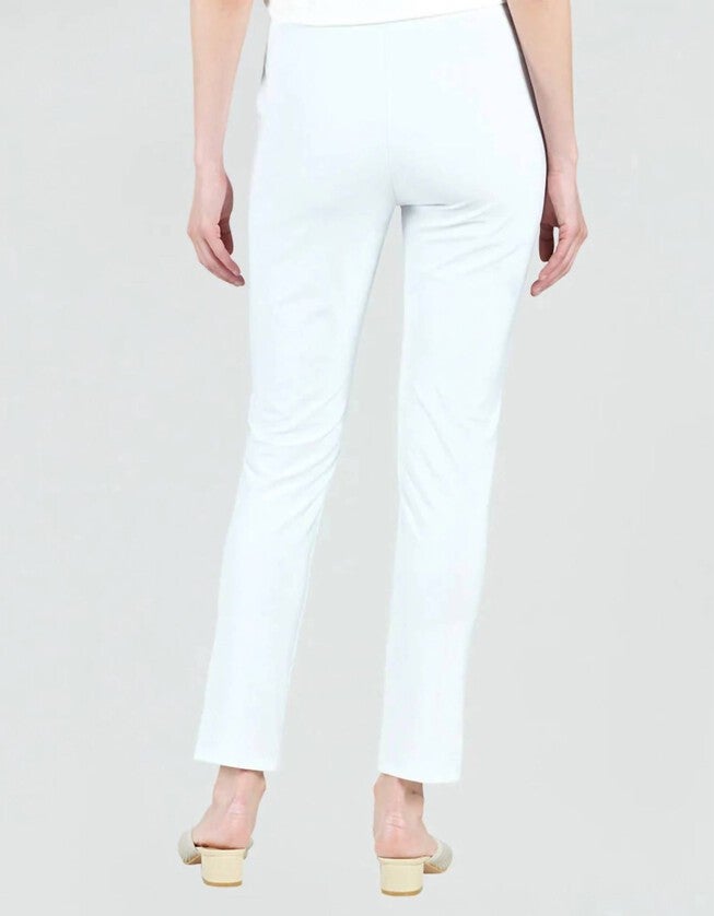 SOFT HEAVY KNIT STRAIGHT LEG PANT IN WHITE, , alternate image number null