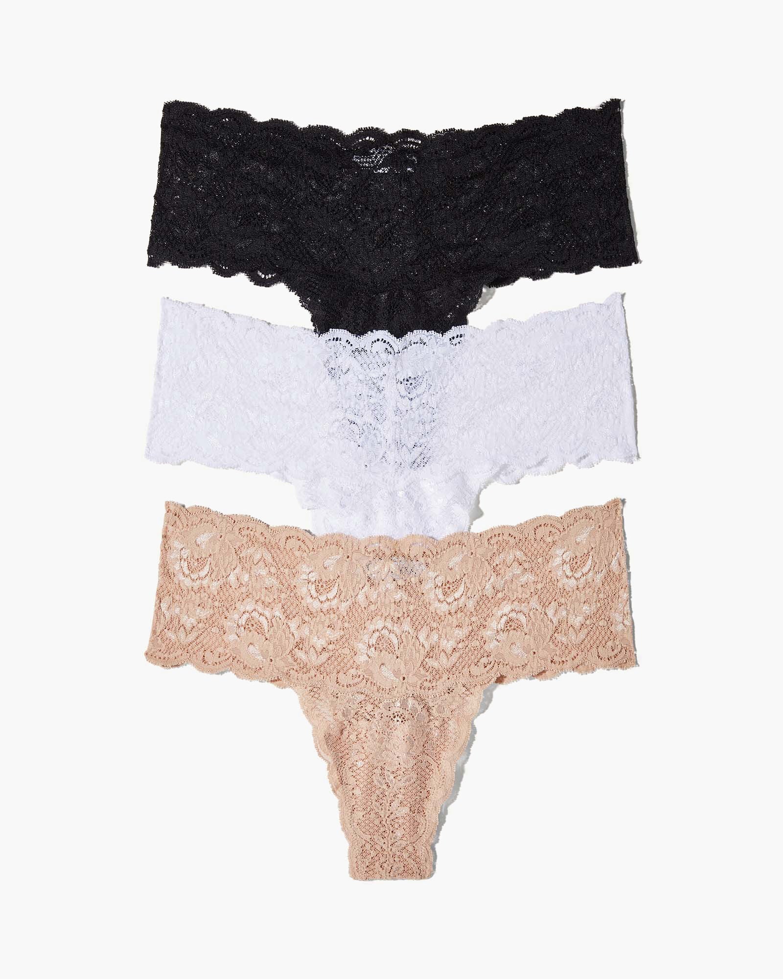 Nsn Comfie Thongs 3Pk, Black White Sette / Black, hi-res image number 0