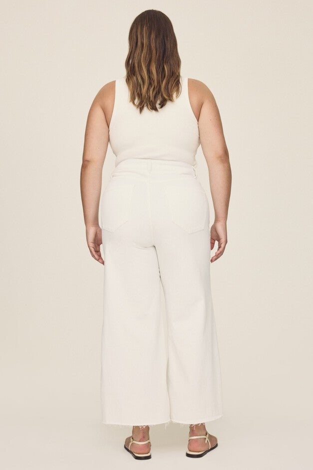 ICN PLUS - CROPPED WIDE LEG JEANS | OPTIC, OPTIC / White, alternate image number 2