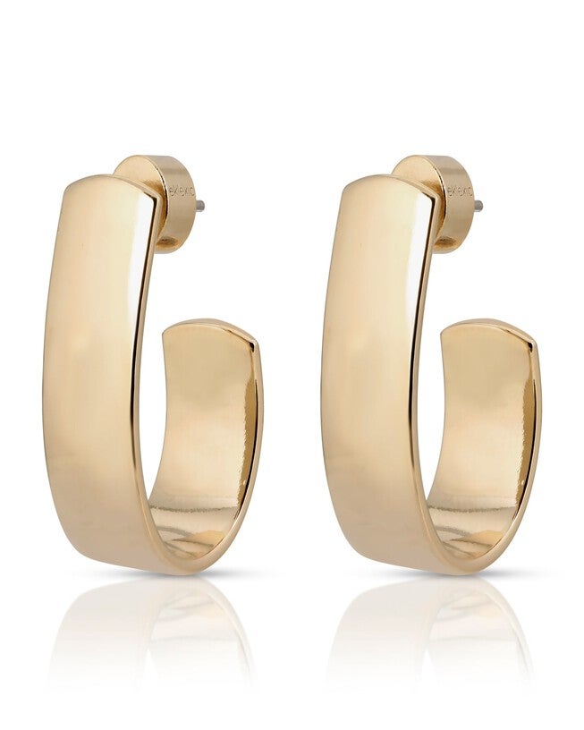 Ophelia Hoops Gold, Gold / Gold, hi-res image number null
