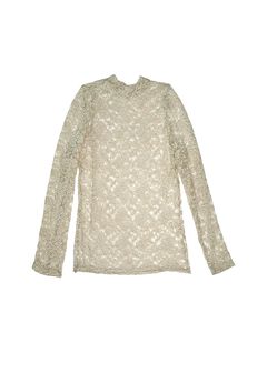 NOVA STRETCH LACE MOCK TURTLENECK