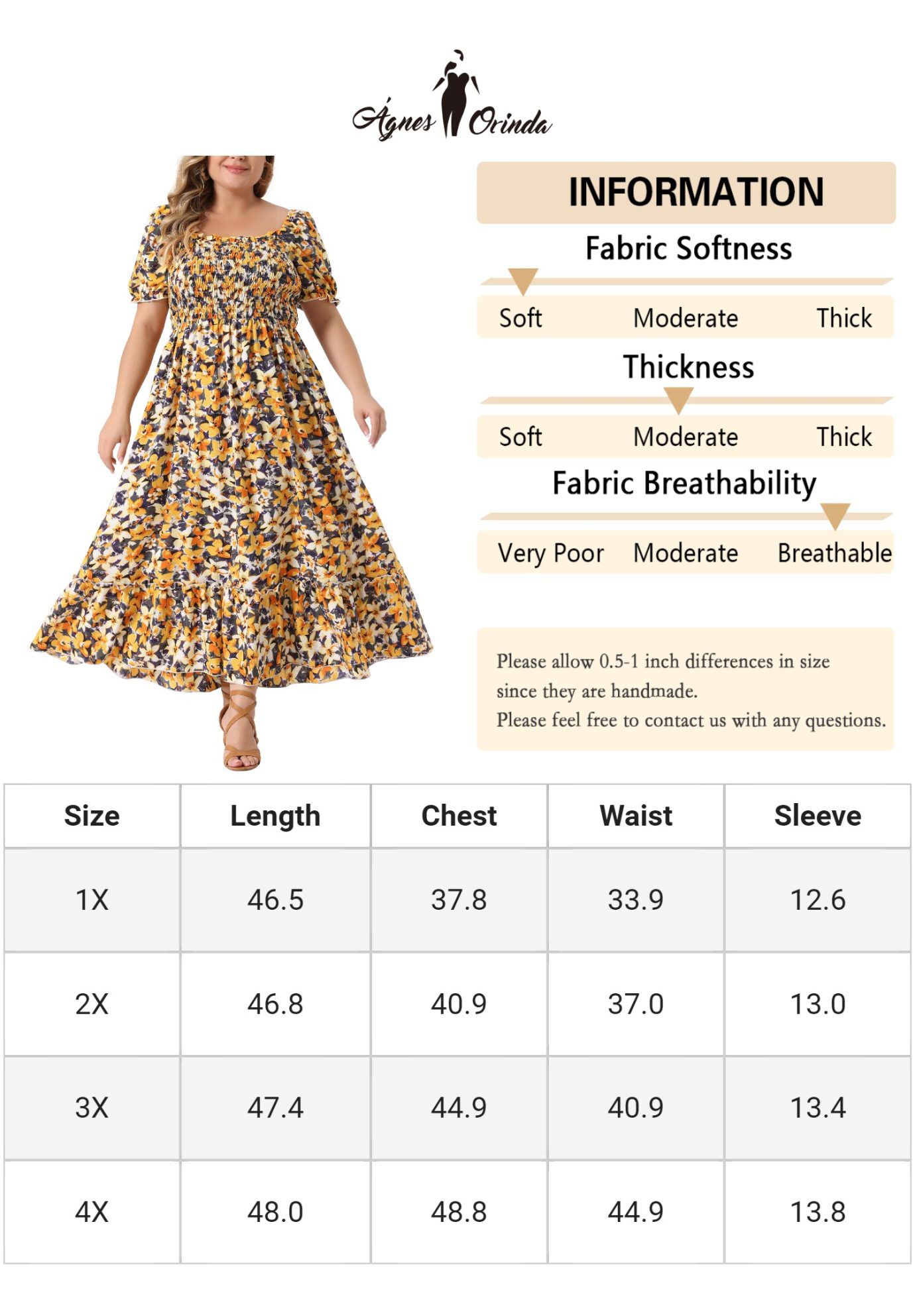 Short Sleeve Shirred Square Neck Floral Maxi Dress, Yellow / Yellow, alternate image number 4