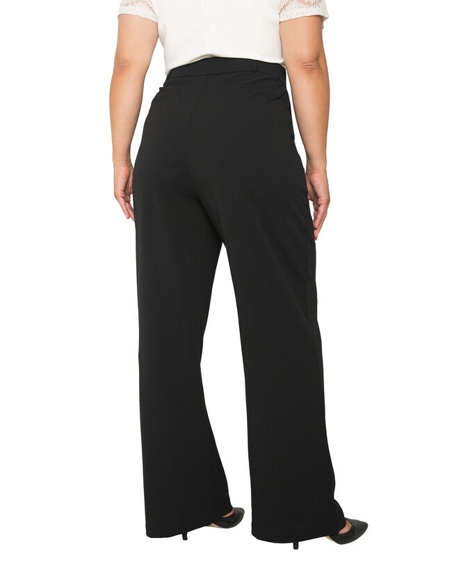 Plus Size Erica Pintuck Stretch Crepe Wide Leg Trouser, , alternate image number 6