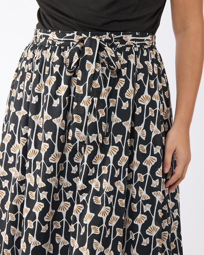 SEA LILY SKIRT, Print / Black, alternate image number 5