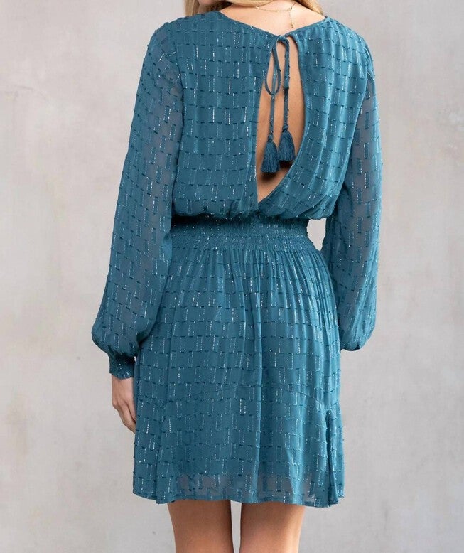 EMMY CHIFFON MINI IN BLUE, Blue / Cobalt, alternate image number null