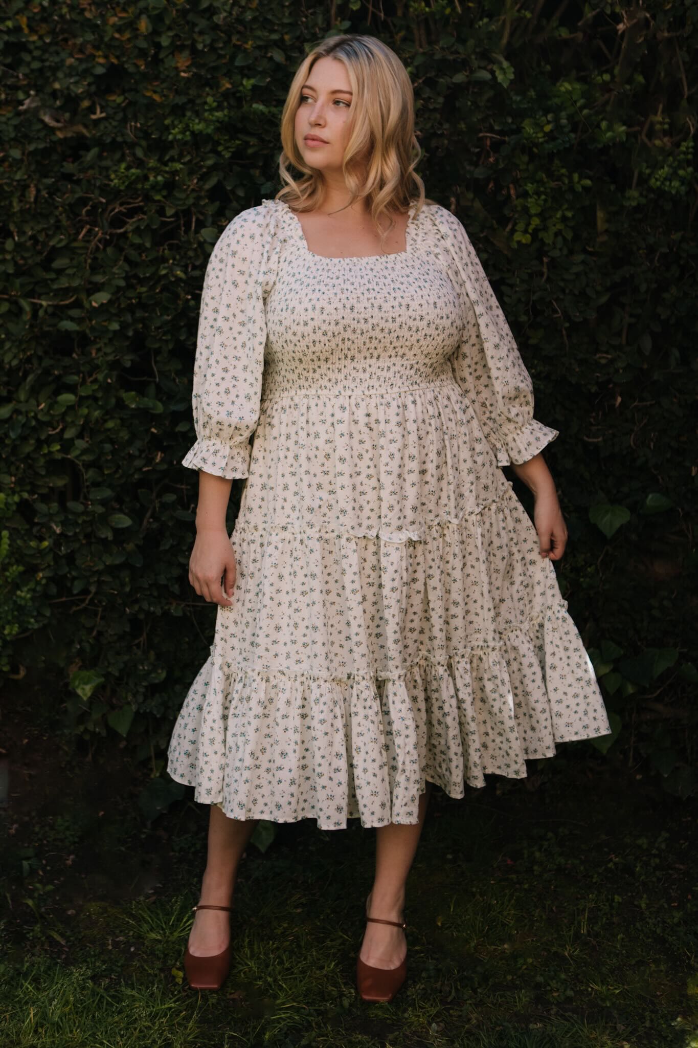 Madeline Dress, Blue / Light Blue, alternate image number 2