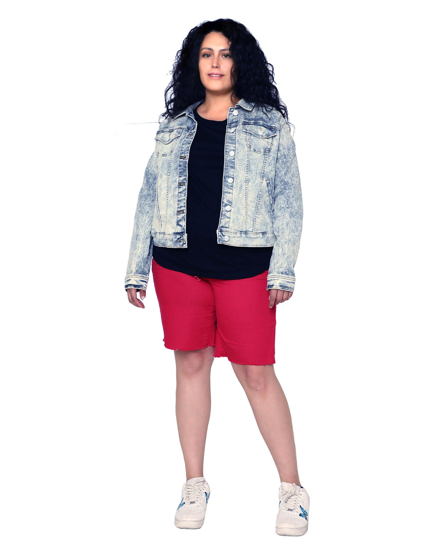 Denim Jacket - Delilah, DELILAH / Light Wash, hi-res image number 0