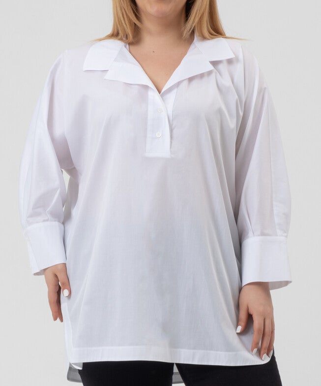 Avisa Popover Tunic, White / White, alternate image number null