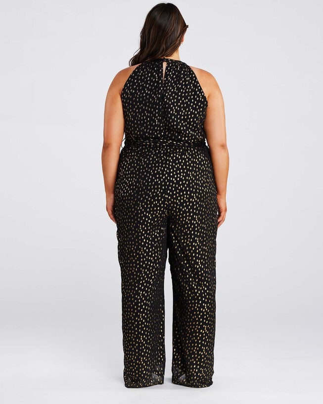 Gold Dust Jumpsuit, BlackGold / Black, alternate image number 3