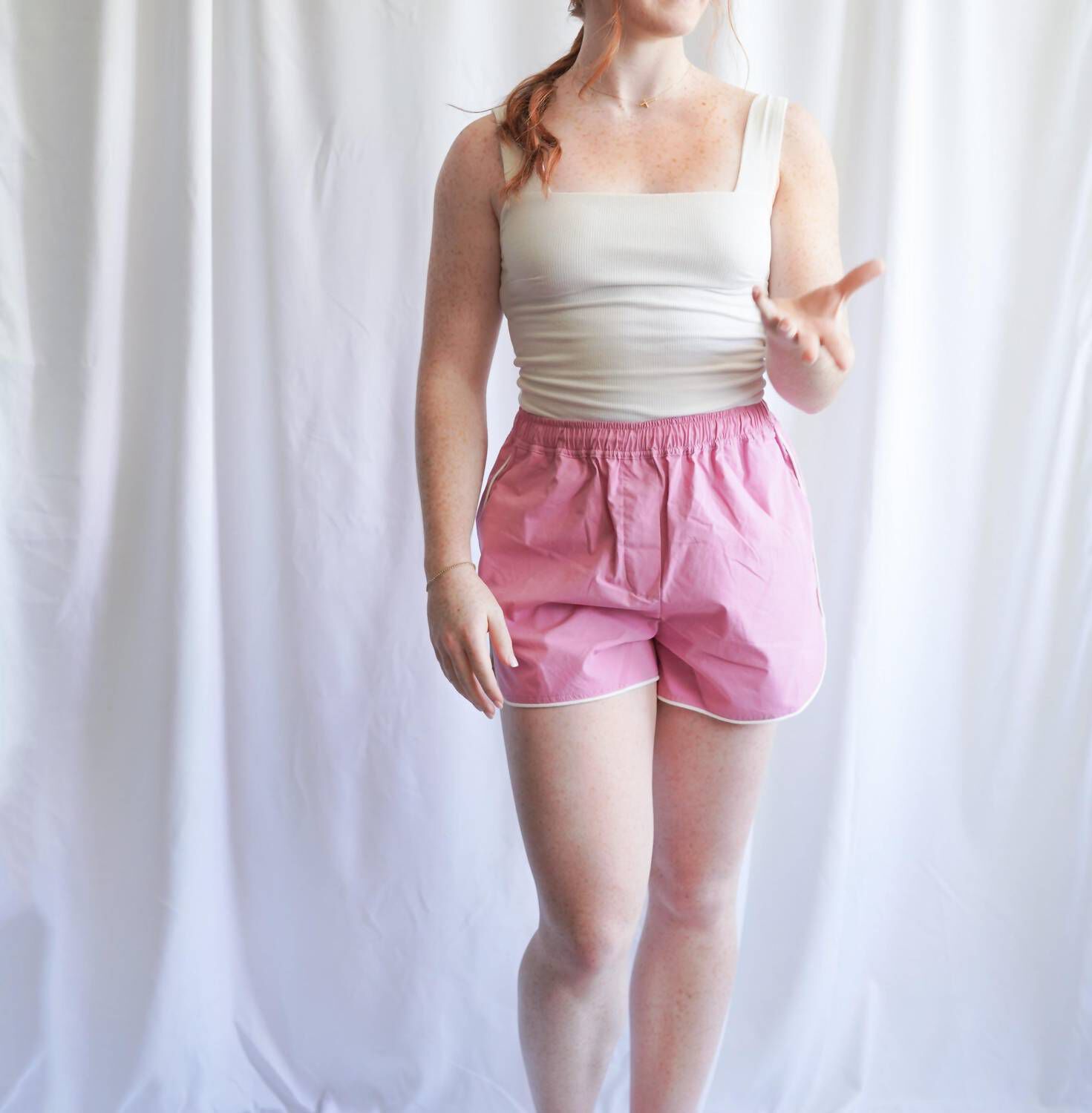 Tennis Shorts In Pink, Pink / Pink, hi-res image number 0