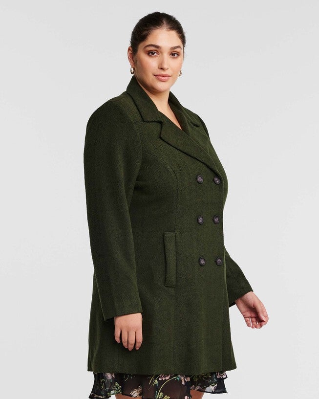 Homeland Navy Double Breasted Coat, , alternate image number 7
