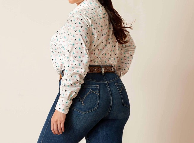 KIRBY STRETCH SHIRT IN STEER GARDEN, , alternate image number null