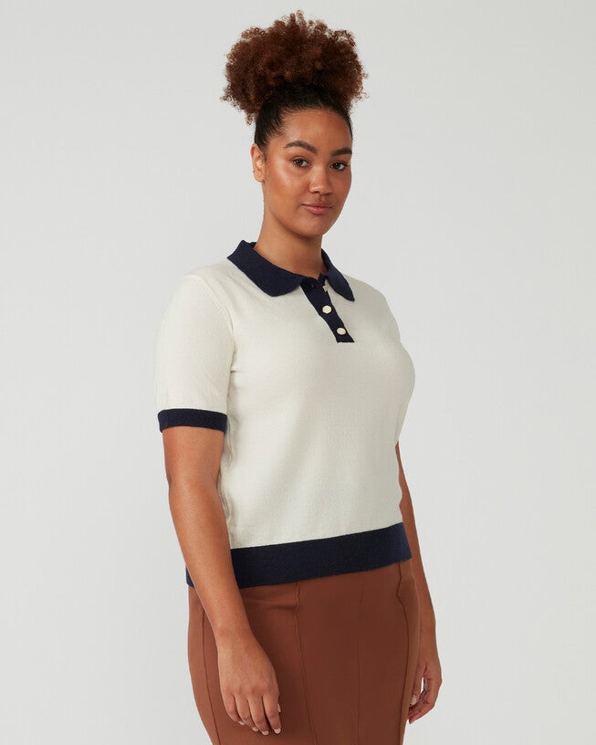 Romeo Knit, CreamNavy / Beige, alternate image number 2