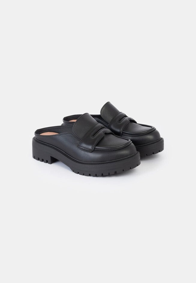 Alex Lug Loafer Mule, Black / Black, alternate image number 2