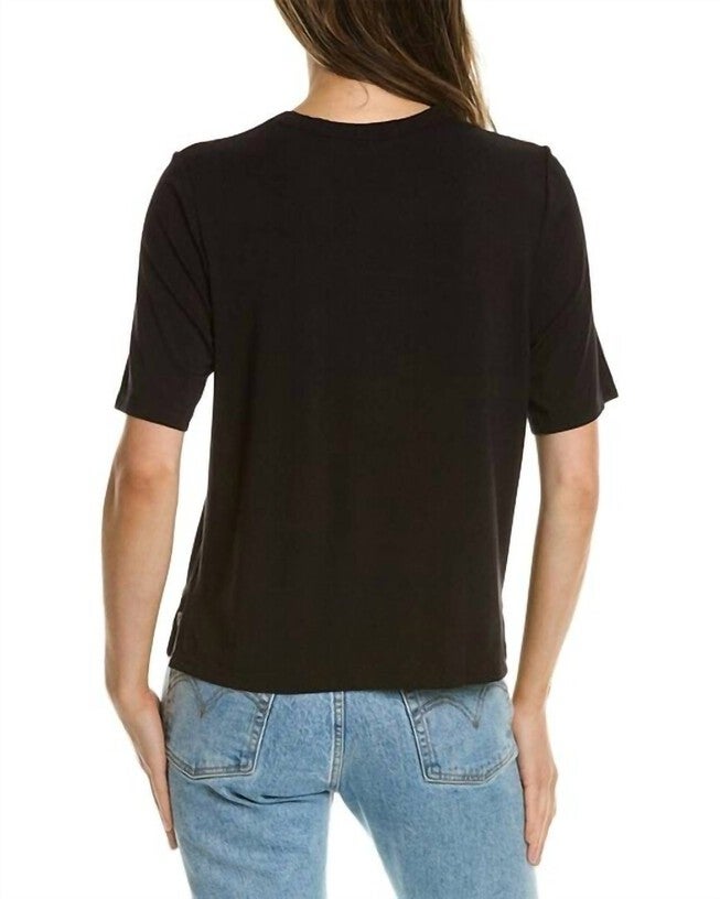 FINLEY PATCH POCKET TOP IN BLACK, , alternate image number 3