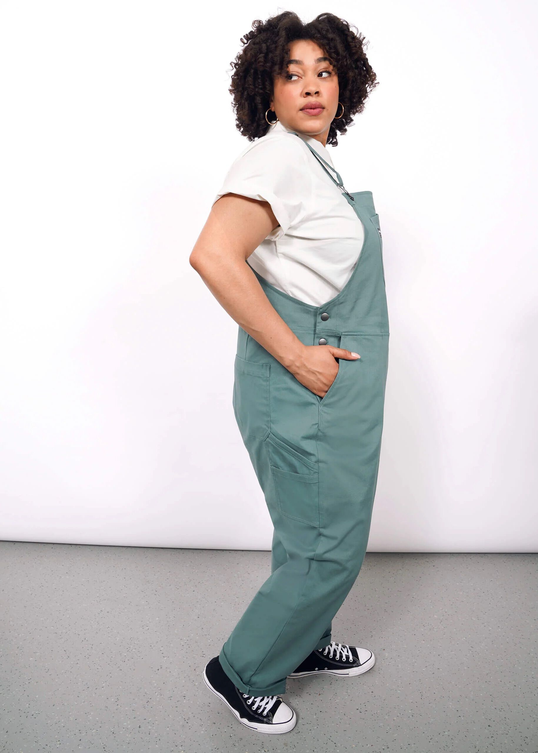 The Essential Overall, DARK TEAL / Black, alternate image number 1