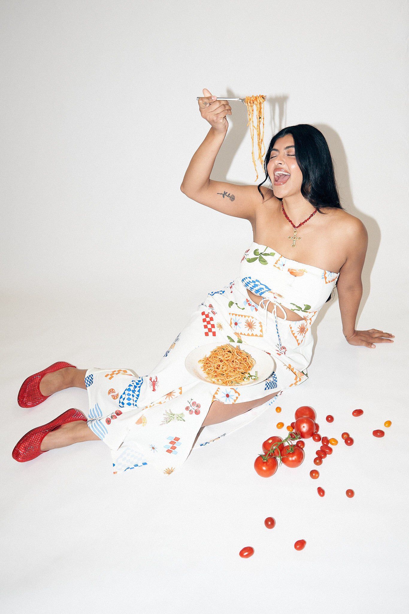 Chiara Bias Maxi Dress in Spuntino, Sputino / Cream, hi-res image number 0