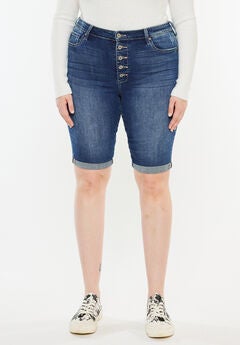 Tatiana High Rise Bermuda Shorts (Plus Size)