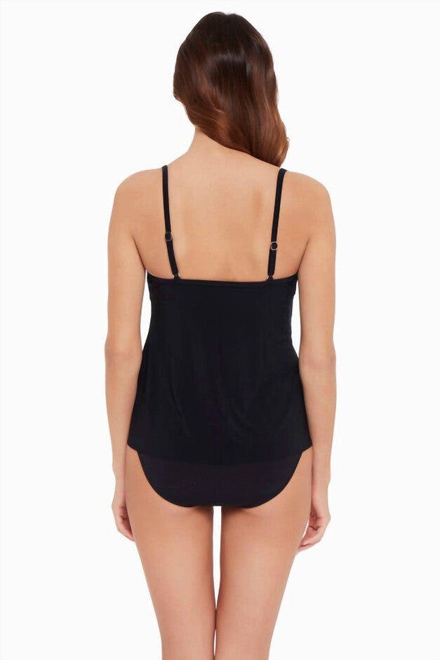 CHLOE LAYERED TANKINI TOP, Black / Black, alternate image number null